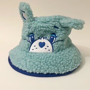 Care Bears Grumpy Bear Fuzzy Bucket Hat Kids One Size